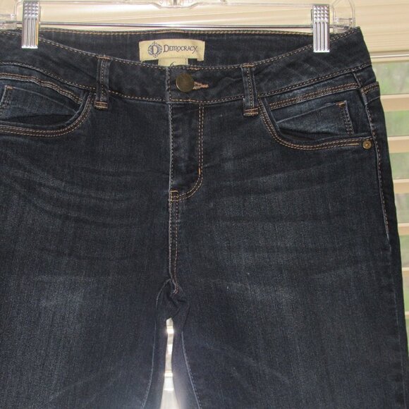 DEMOCRACY Jeggings Dark Wash Blue Jeans Size 6 - Picture 2 of 6